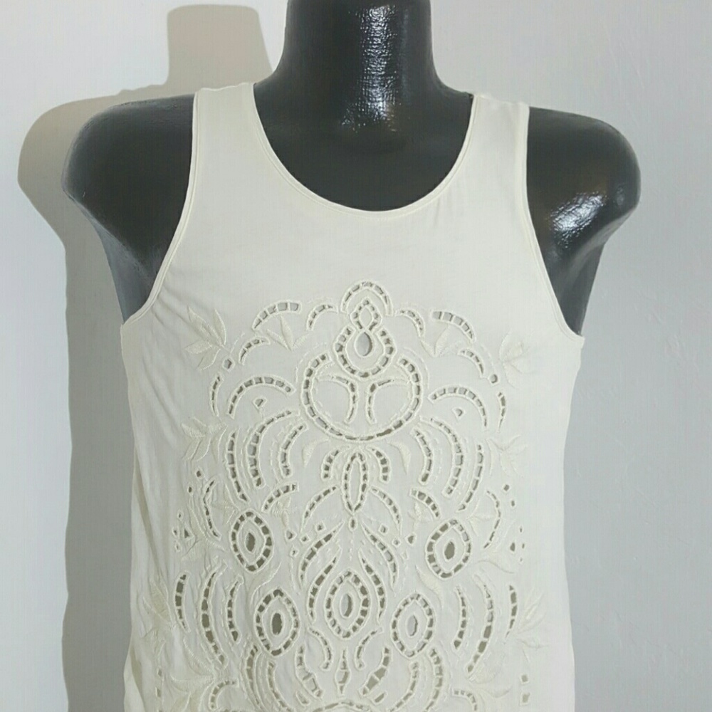 J. Crew Factory women top blouse cotton cream size XS